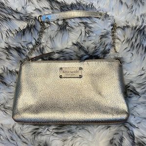 Kate Spade gold leather shoulder bag